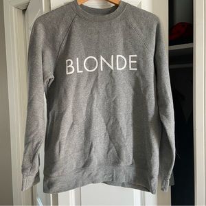 Brunette the Label BLONDE Grey Sweatshirt